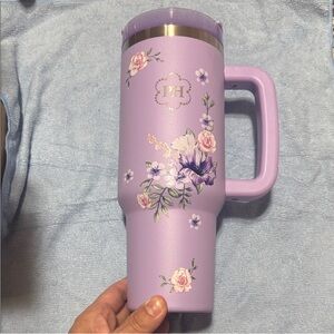 New Princess House Lavender Floral Tumbler